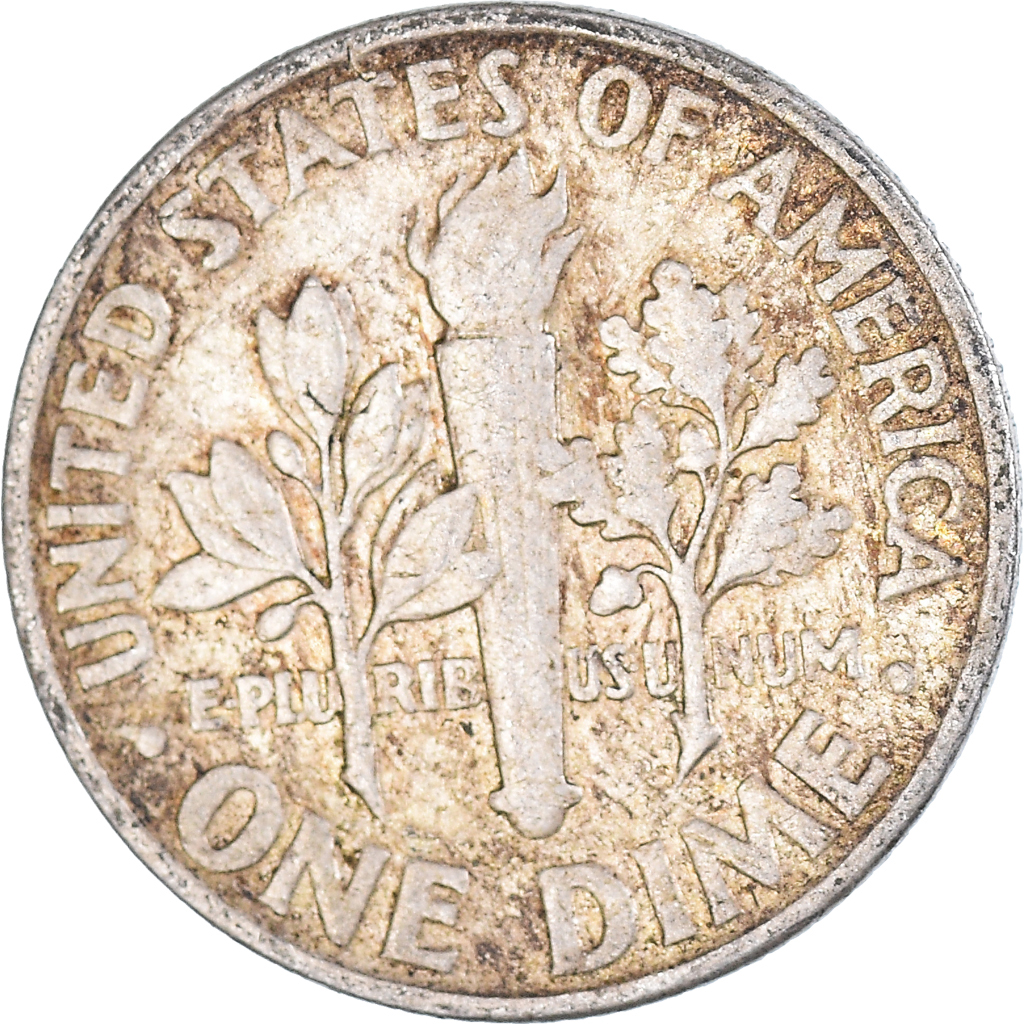 Moneda, Estados Unidos, Dime, 1960