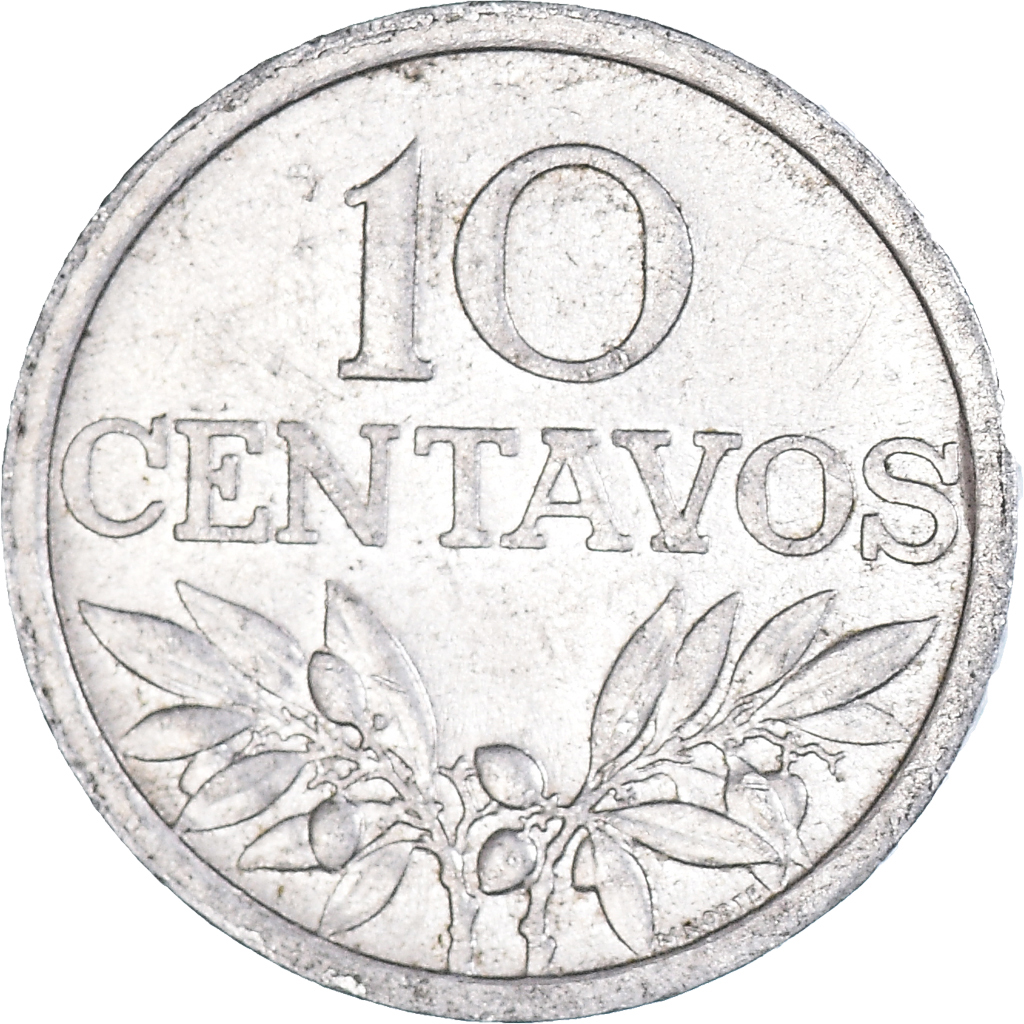 Moneda, Portugal, 10 Centavos, 1975