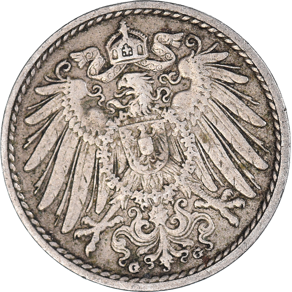 Coin, GERMANY - EMPIRE, 5 Pfennig, 1898