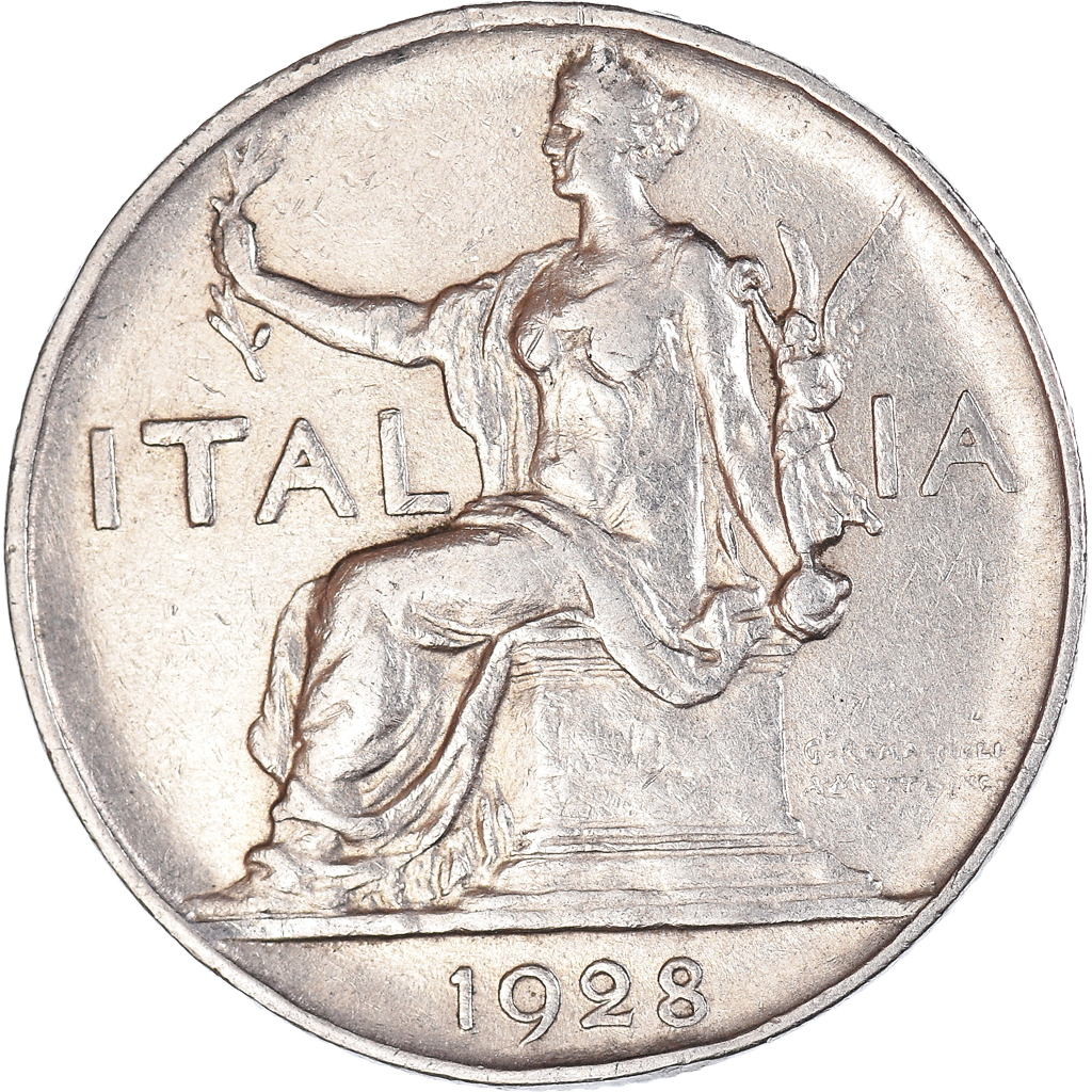 Coin Italy Lira 1928 European Coins