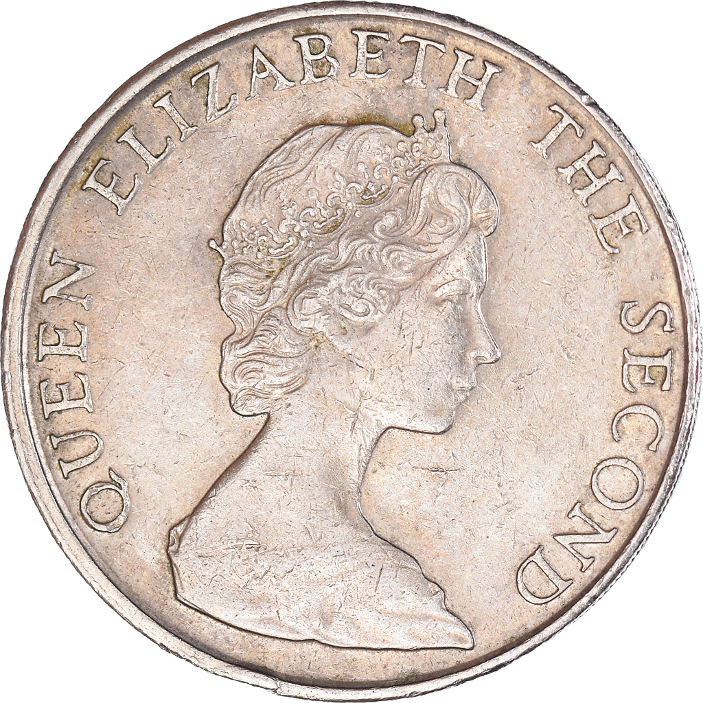 Moneda, Hong Kong, 5 Dollars, 1980