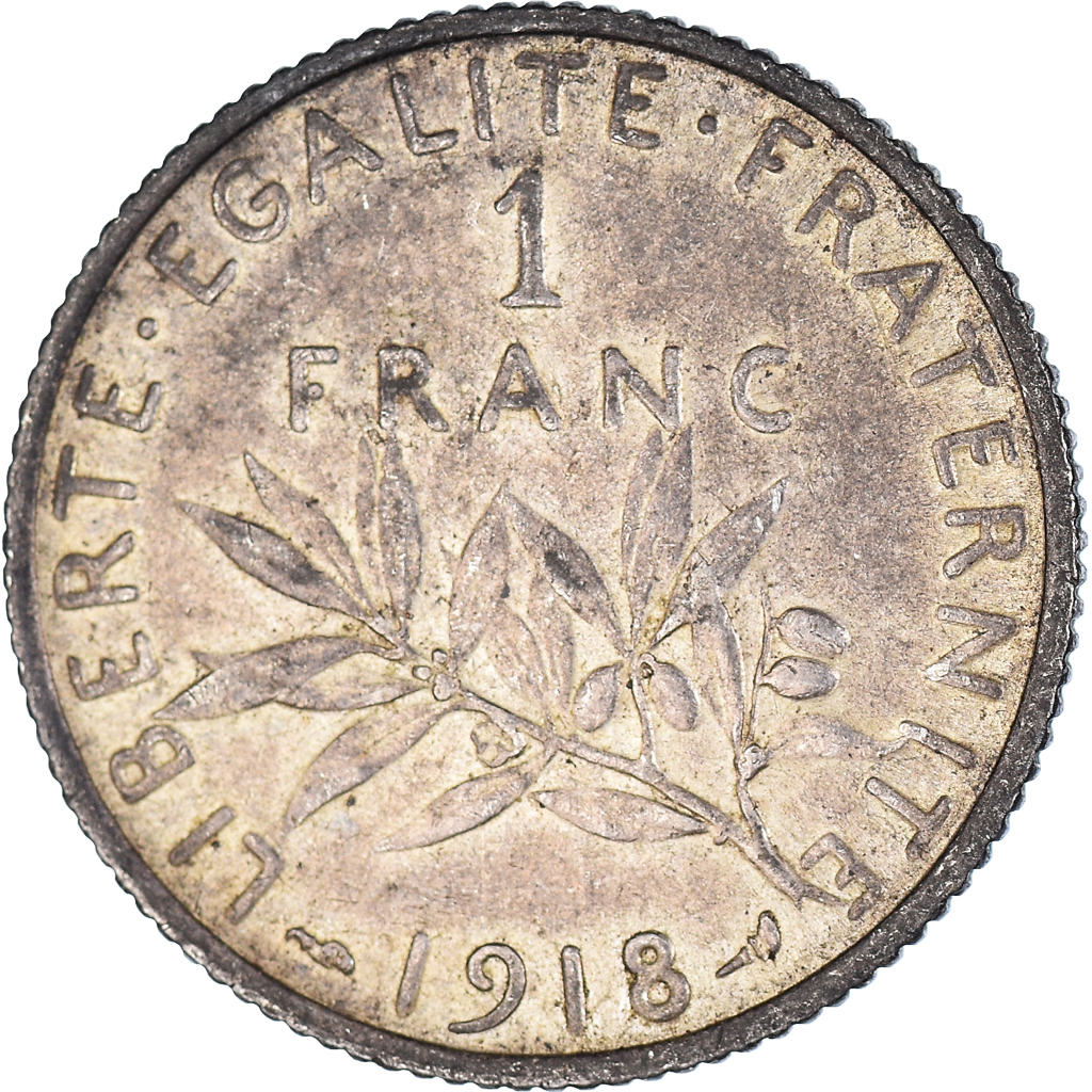 Moneda, Francia, Franc, 1918