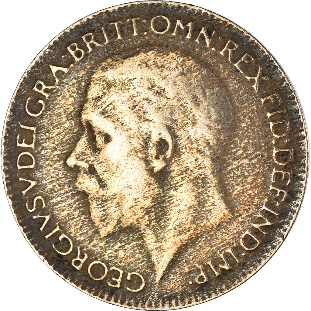 Moneda, Gran Bretaña, Farthing, 1928