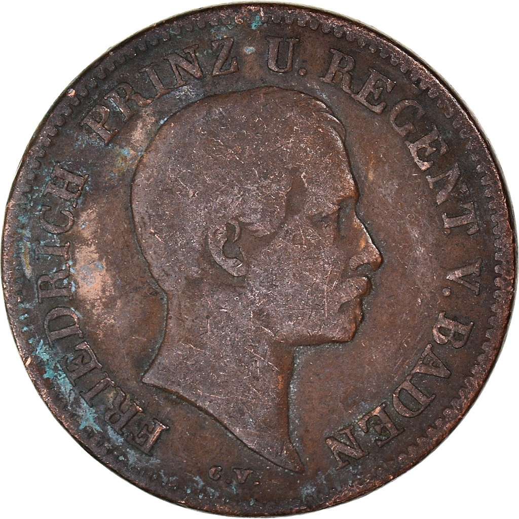 Coin, German States, Kreuzer, 1856