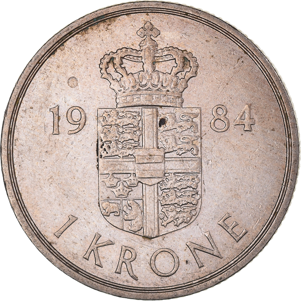 Moneda, Dinamarca, Krone, 1984