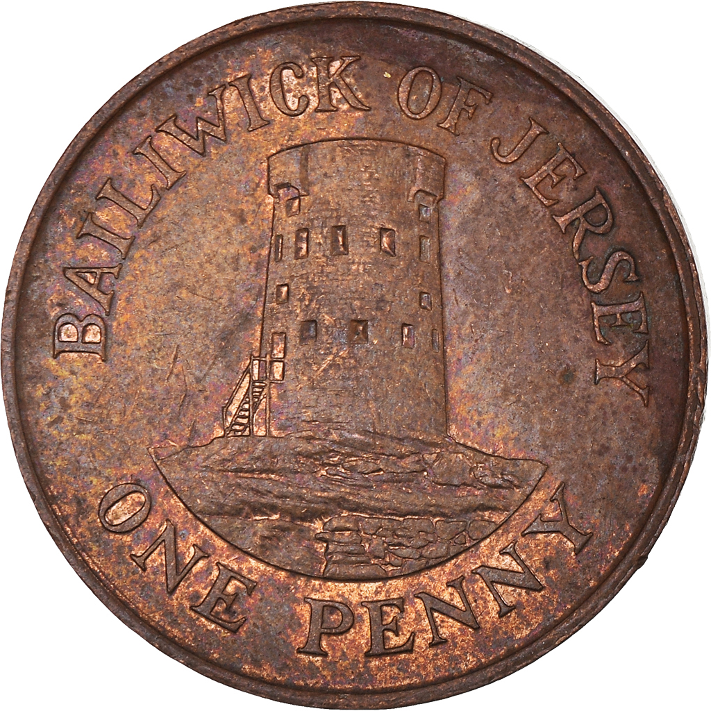 Coin, Jersey, Penny, 1990