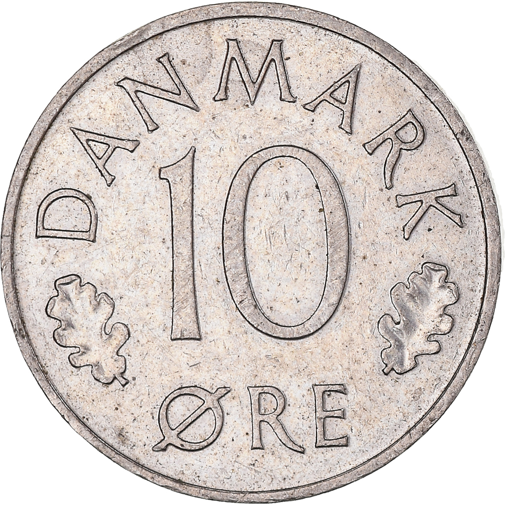Moneda, Dinamarca, 10 Öre, 1979