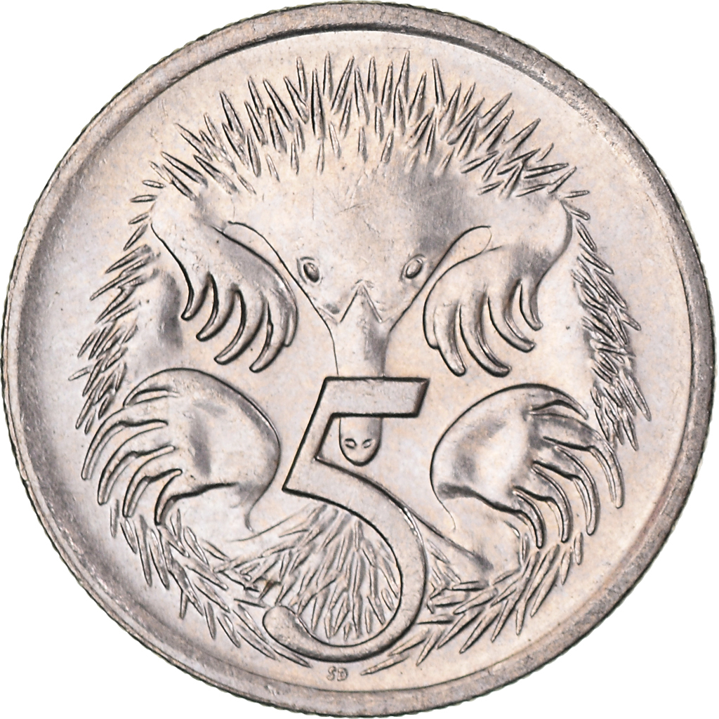 Moneda, Australia, 5 Cents, 1996