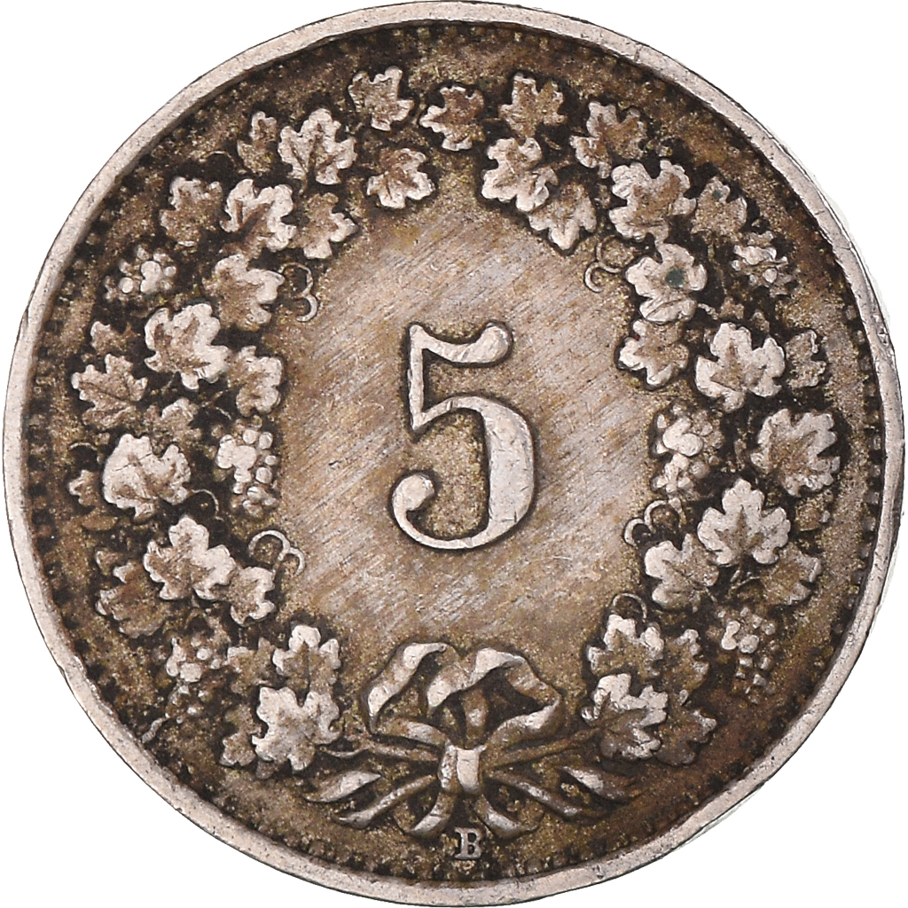 Moneda, Suiza, 5 Rappen, 1926
