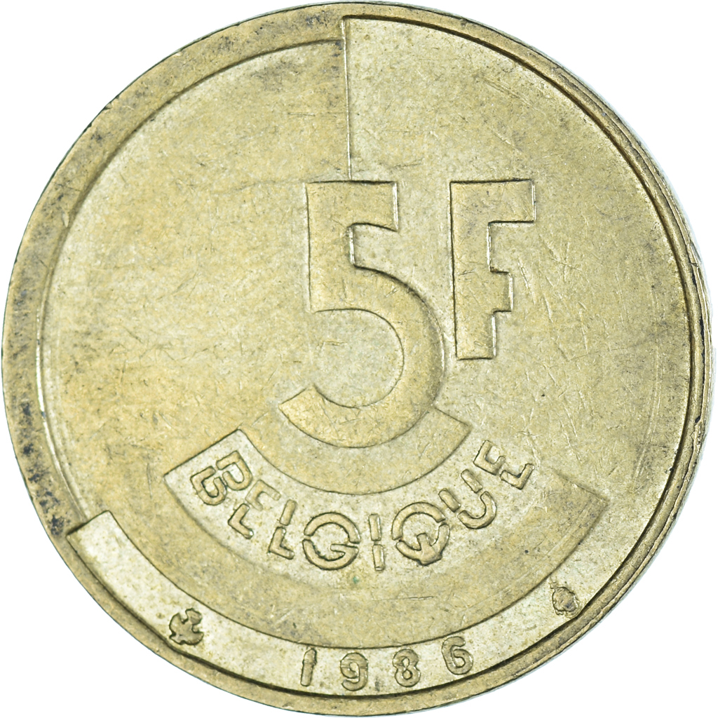 Moneda, Francia, 5 Francs, 1986