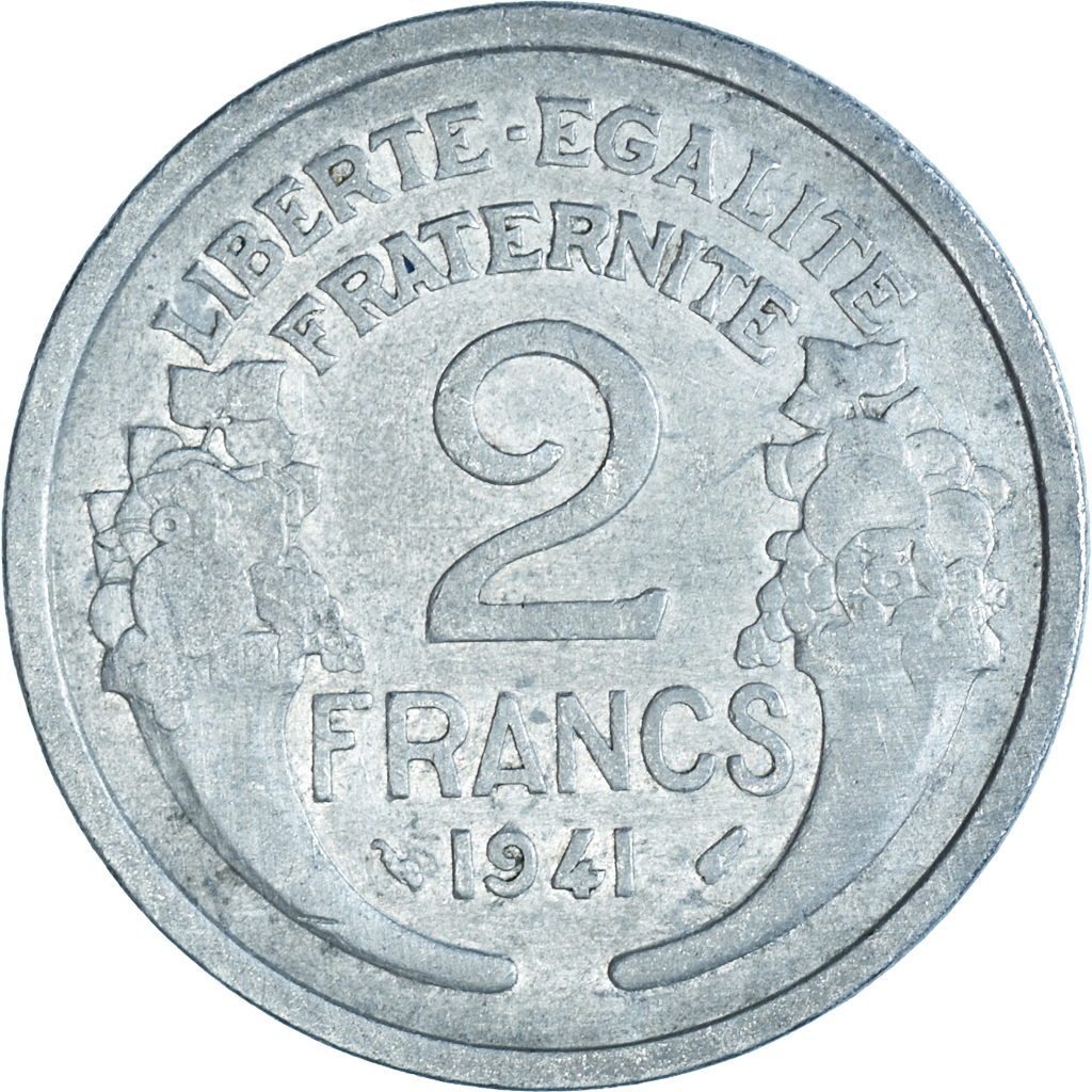 Coin, France, 2 Francs, 1941 | European Coins