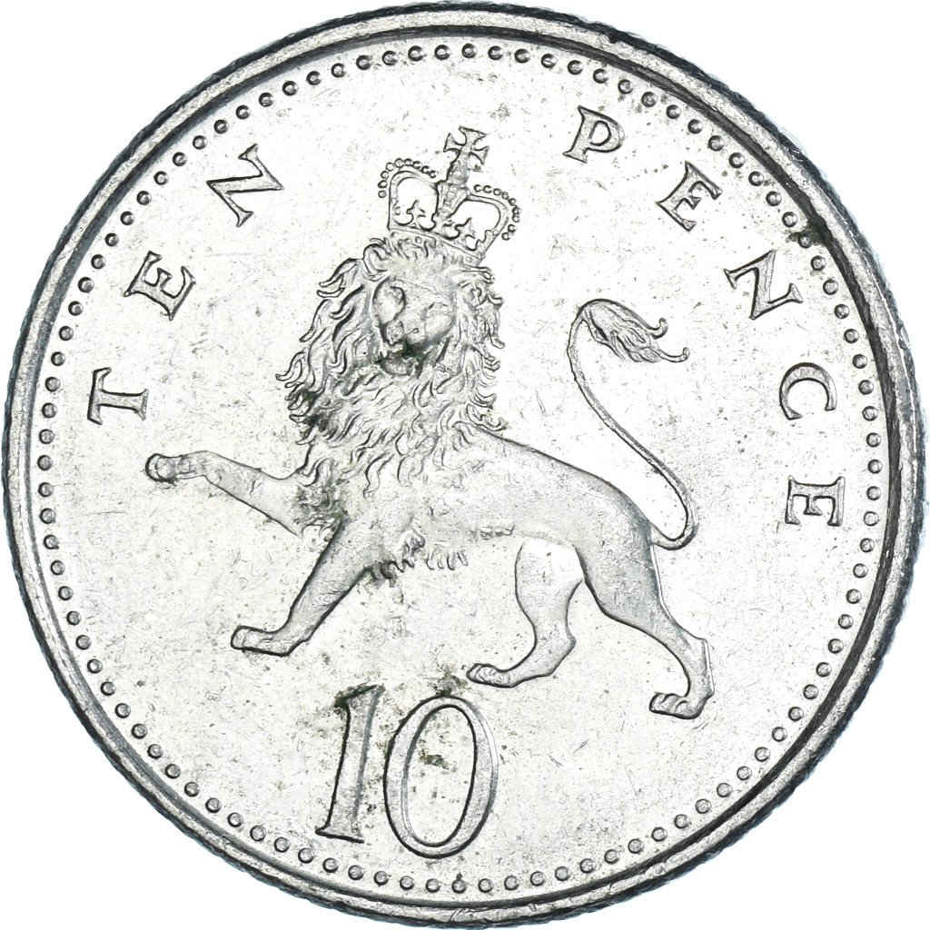 Moneda, Gran Bretaña, 10 Pence, 2001