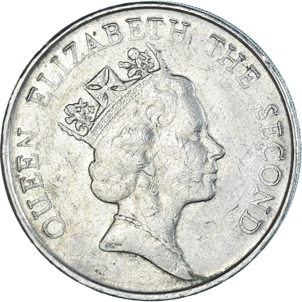 Moneda, Hong Kong, 5 Dollars, 1989