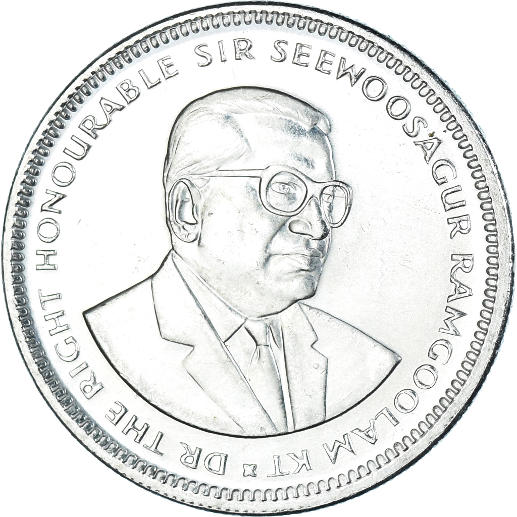 Moneda, Mauricio, 1/2 Rupee, 1997