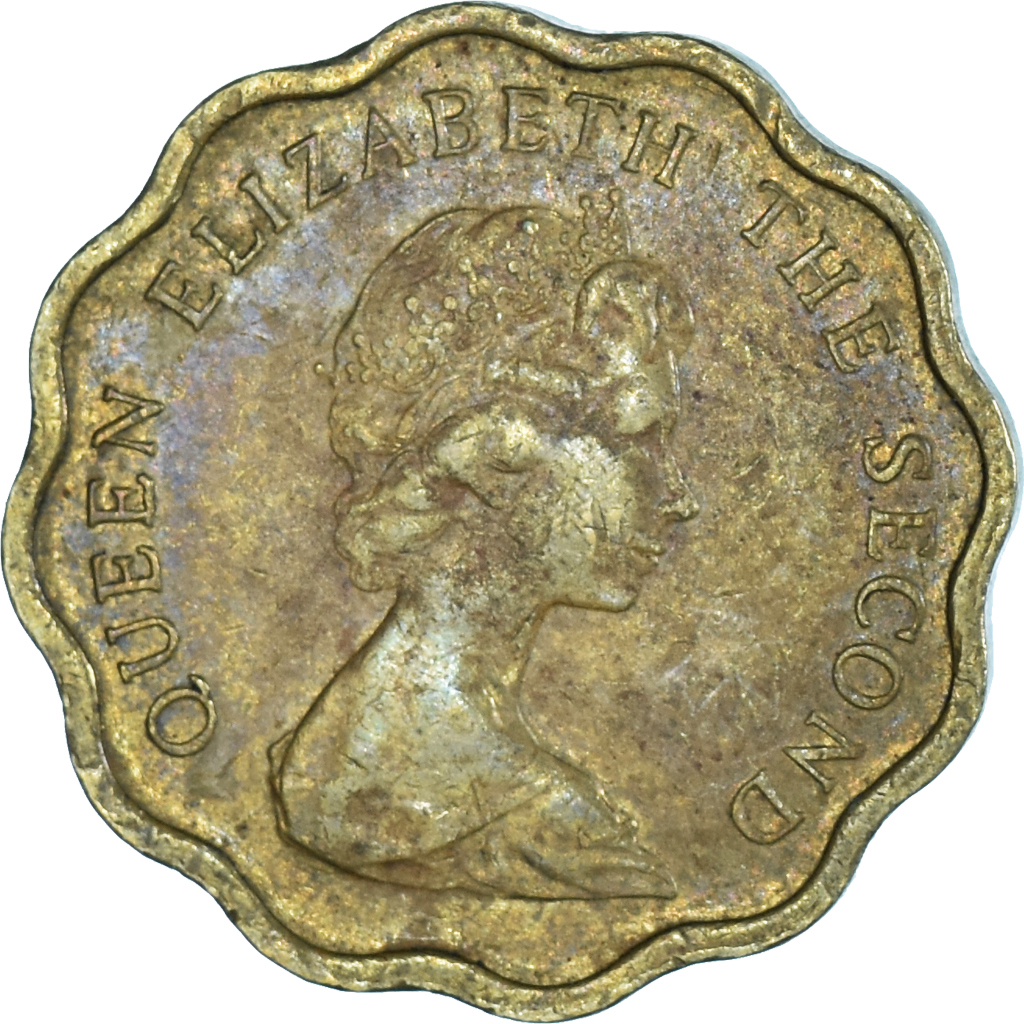 Moneda, Hong Kong, 20 Cents, 1980