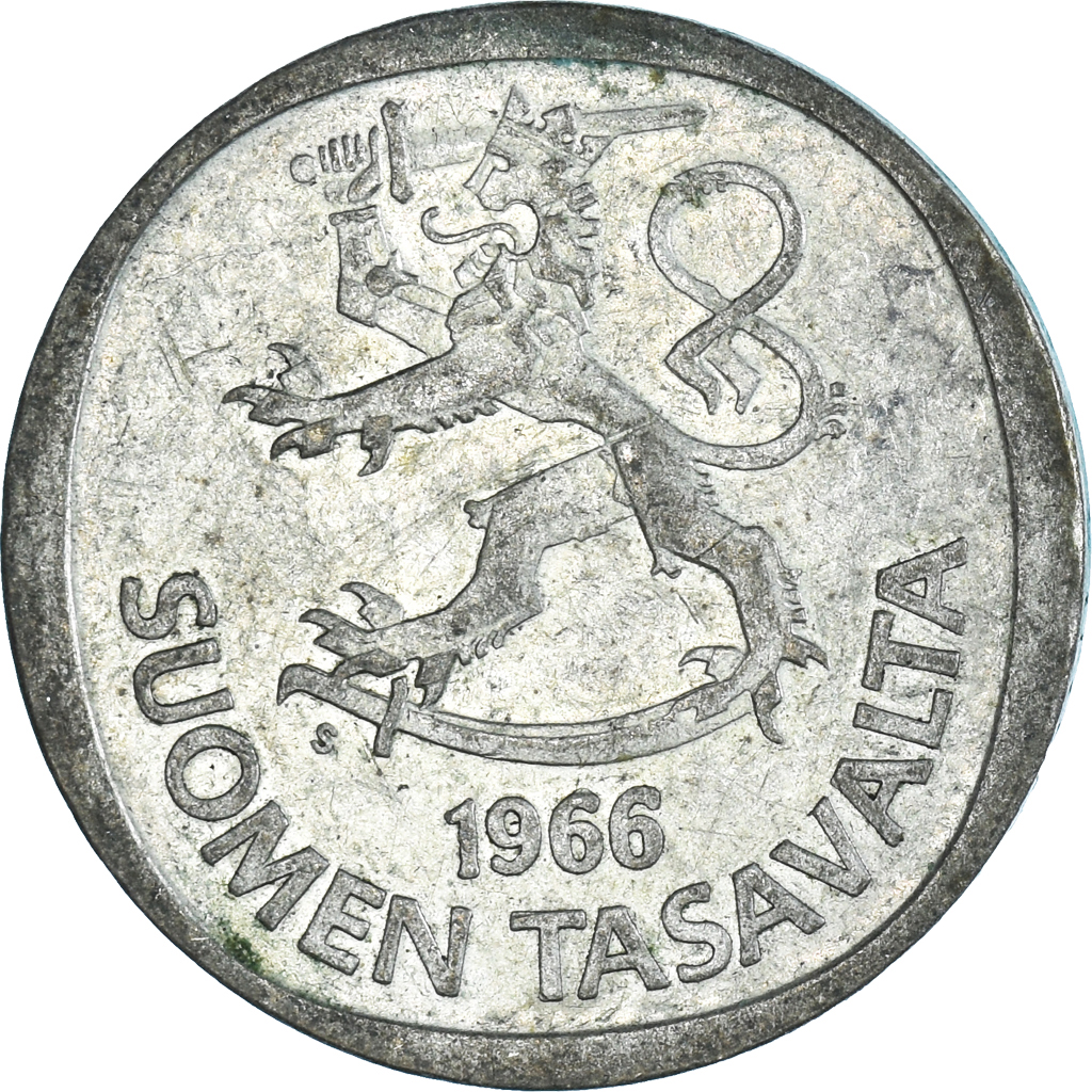 Moneda, Finlandia, Markka, 1966