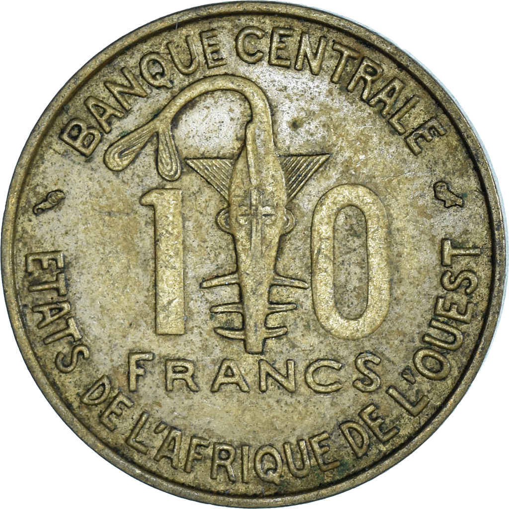 Coin, West African States, 10 Francs, 1968
