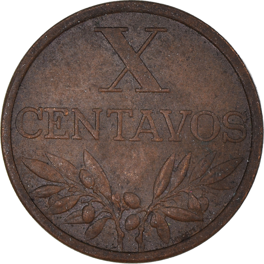 Moneda, Portugal, 10 Centavos, 1968