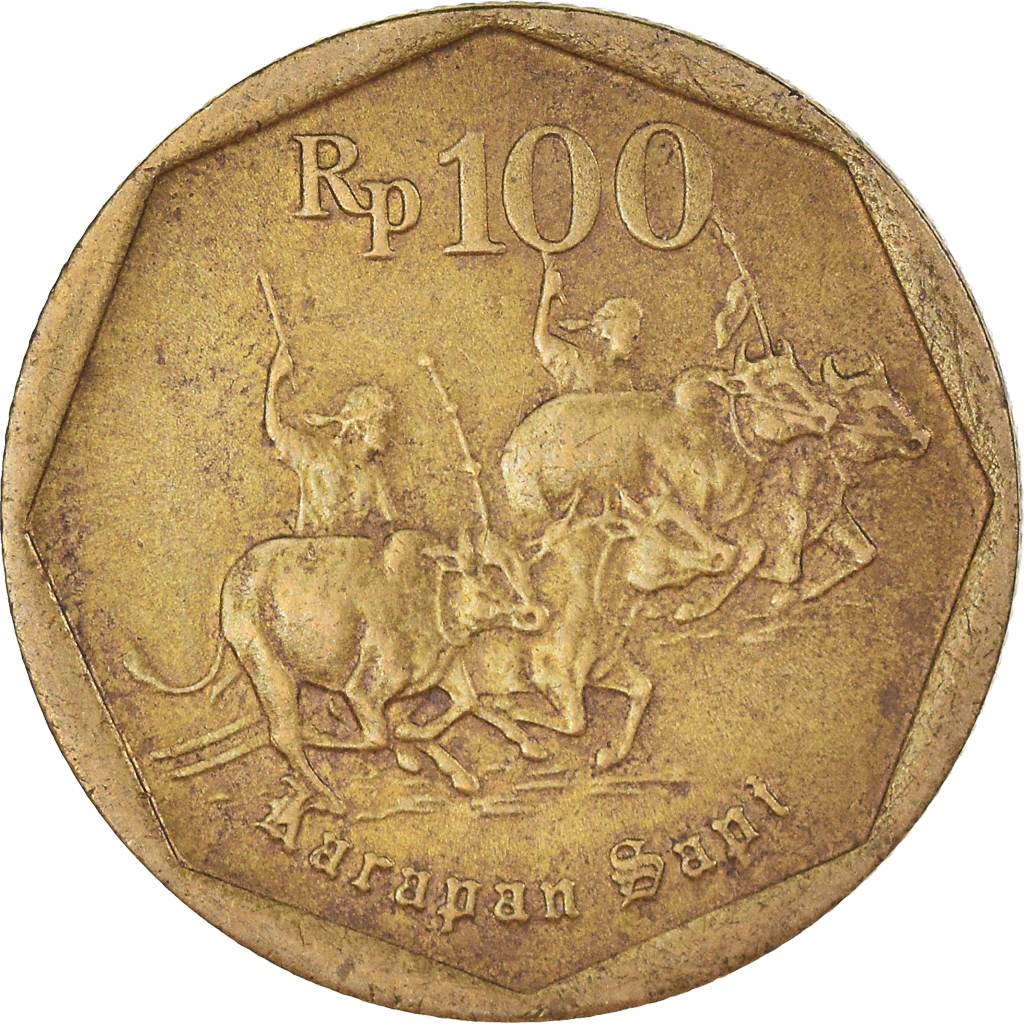 Moneda, Indonesia, 100 Rupiah, 1993