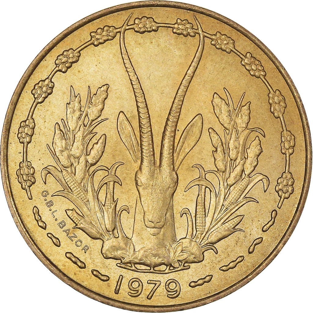 Coin, West African States, 10 Francs, 1979