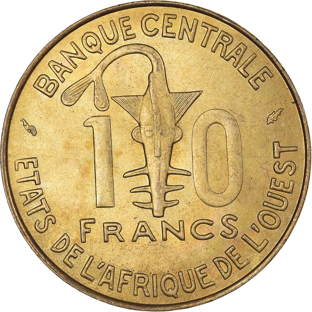 Coin, West African States, 10 Francs, 1979