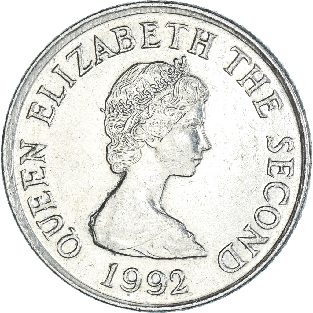 Coin, Jersey, 10 Pence, 1992