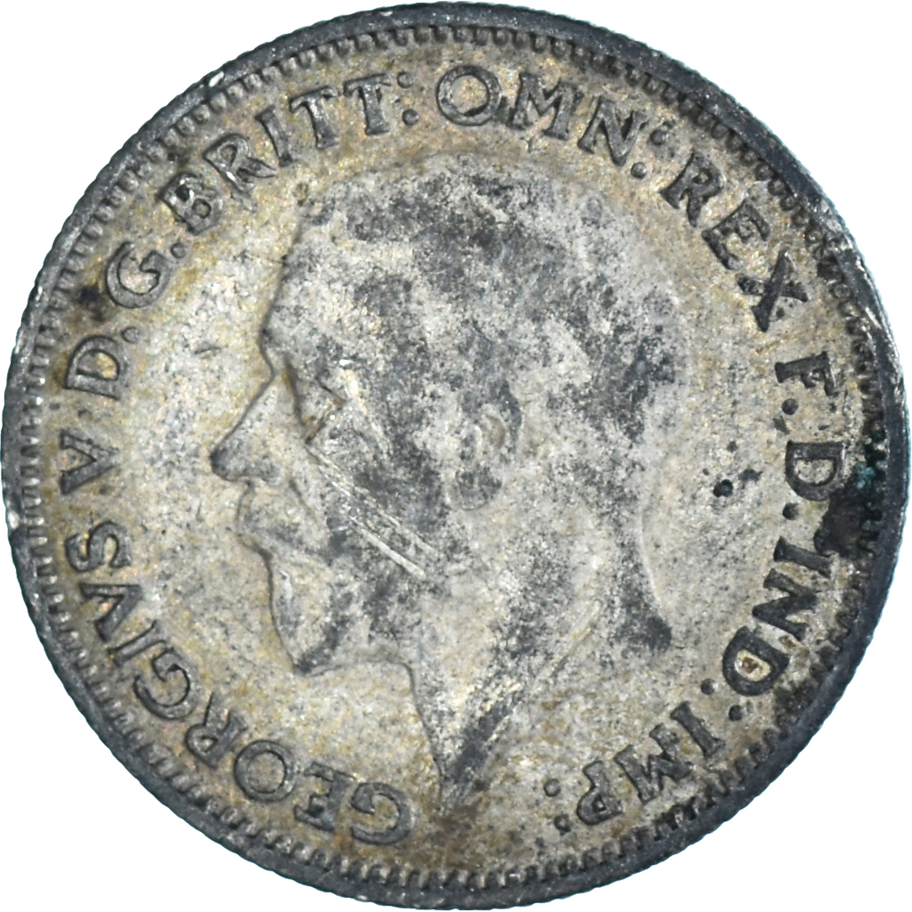 Moneda, Gran Bretaña, 6 Pence, 1933