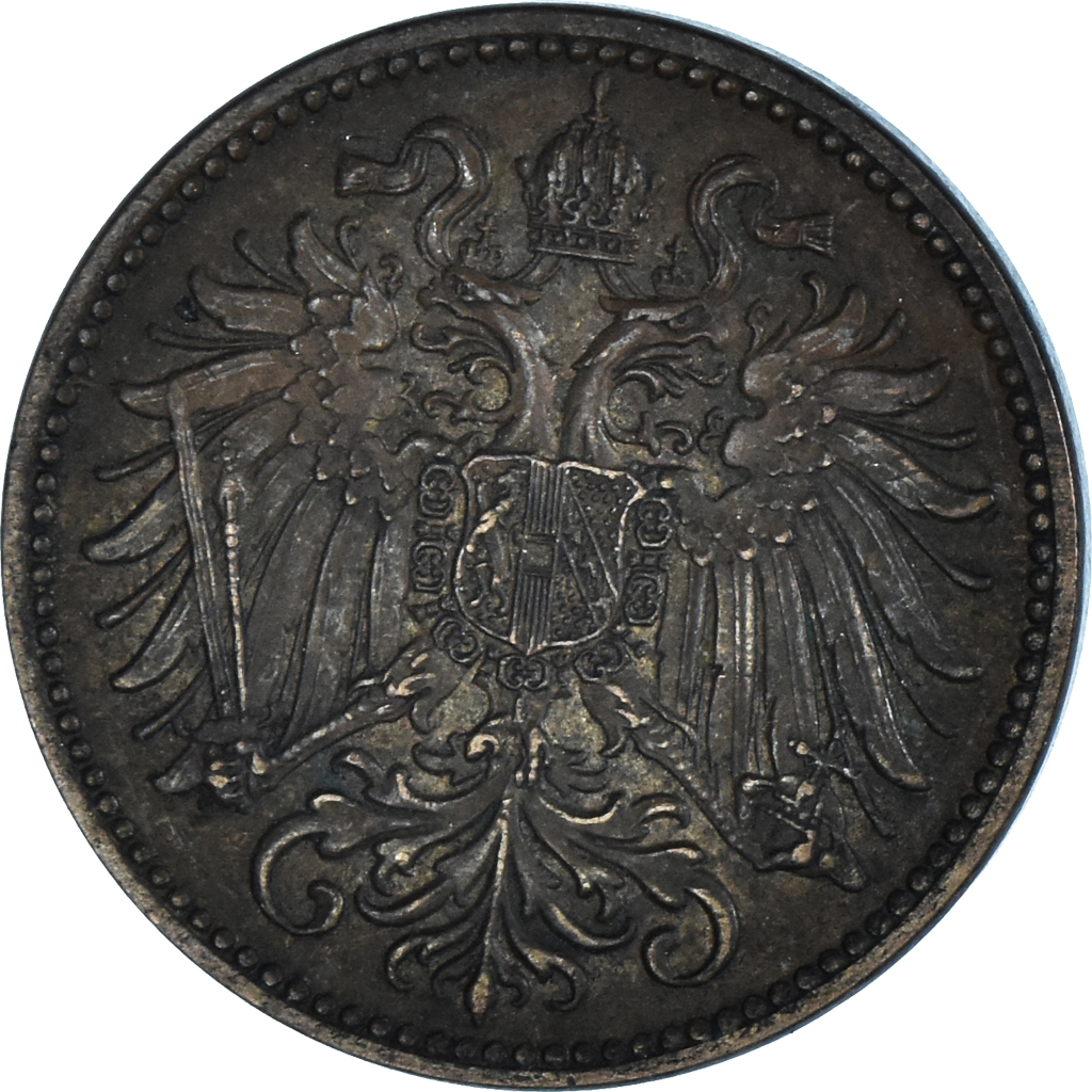 Moneda, Austria, 2 Heller, 1913
