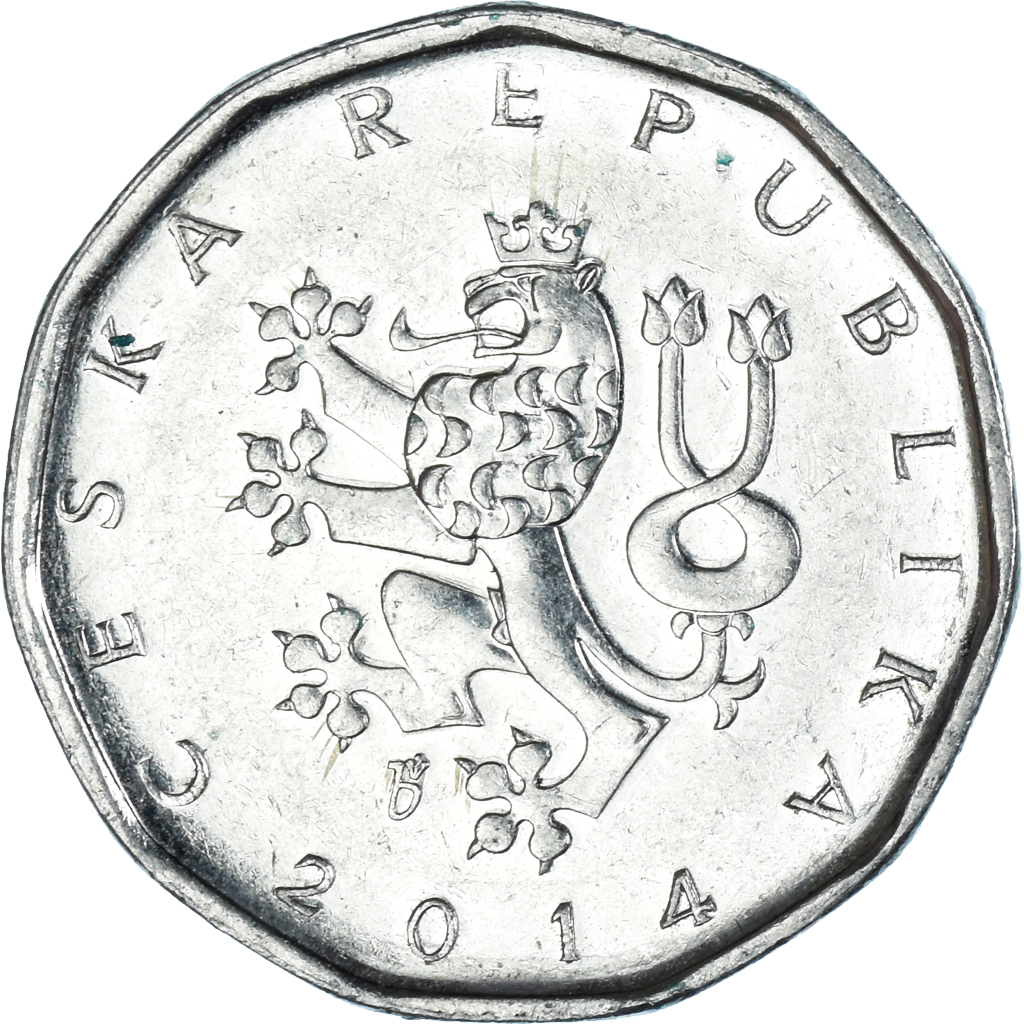 Coin, Czech Republic, 2 Koruny, 2014