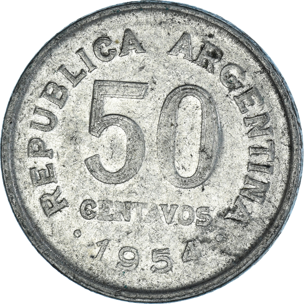 Coin, Argentina, 50 Centavos, 1954