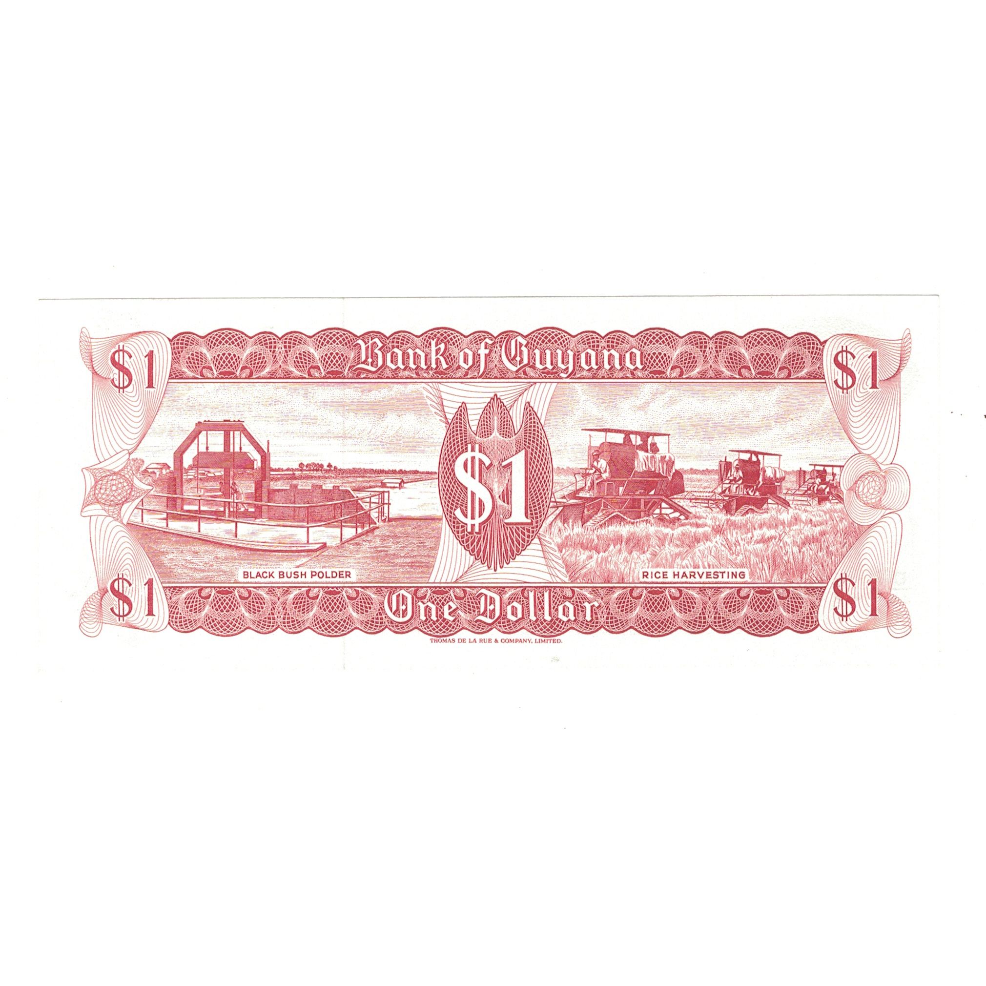 Banknote, Guyana, 1 Dollar, KM:21g, UNC(65-70)