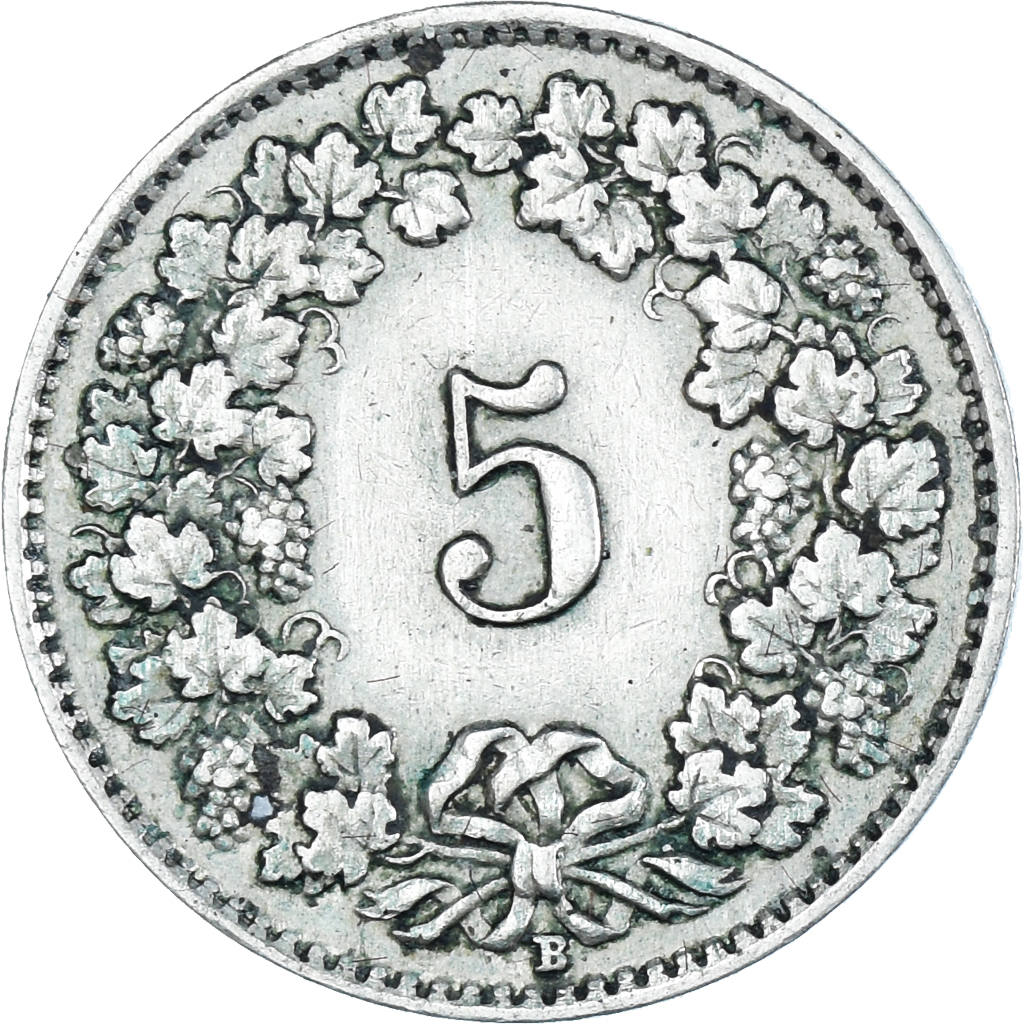 Moneda, Suiza, 5 Rappen, 1930