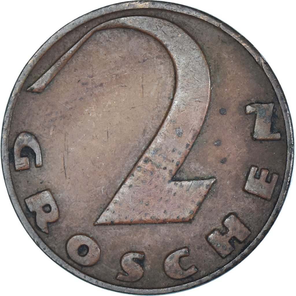 Moneda, Austria, 2 Groschen, 1936