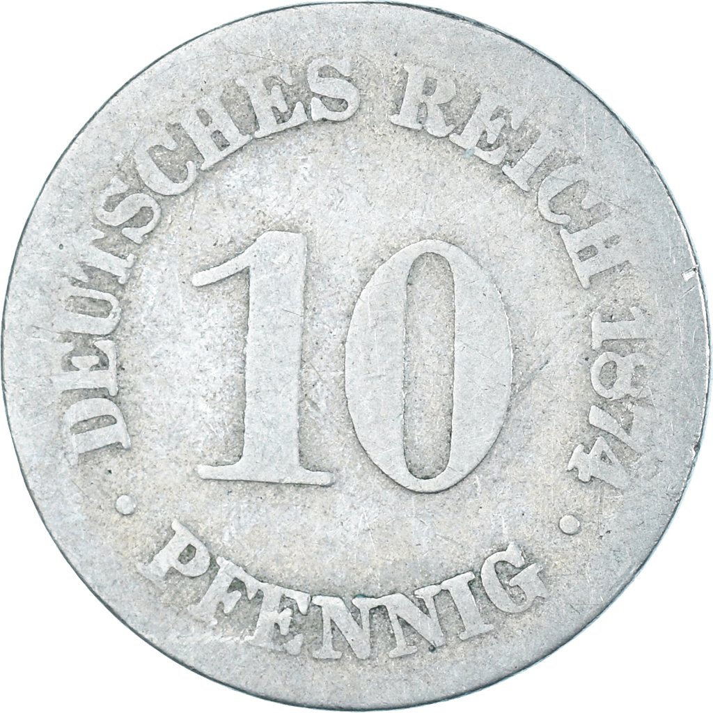 Coin, GERMANY - EMPIRE, 10 Pfennig, 1874