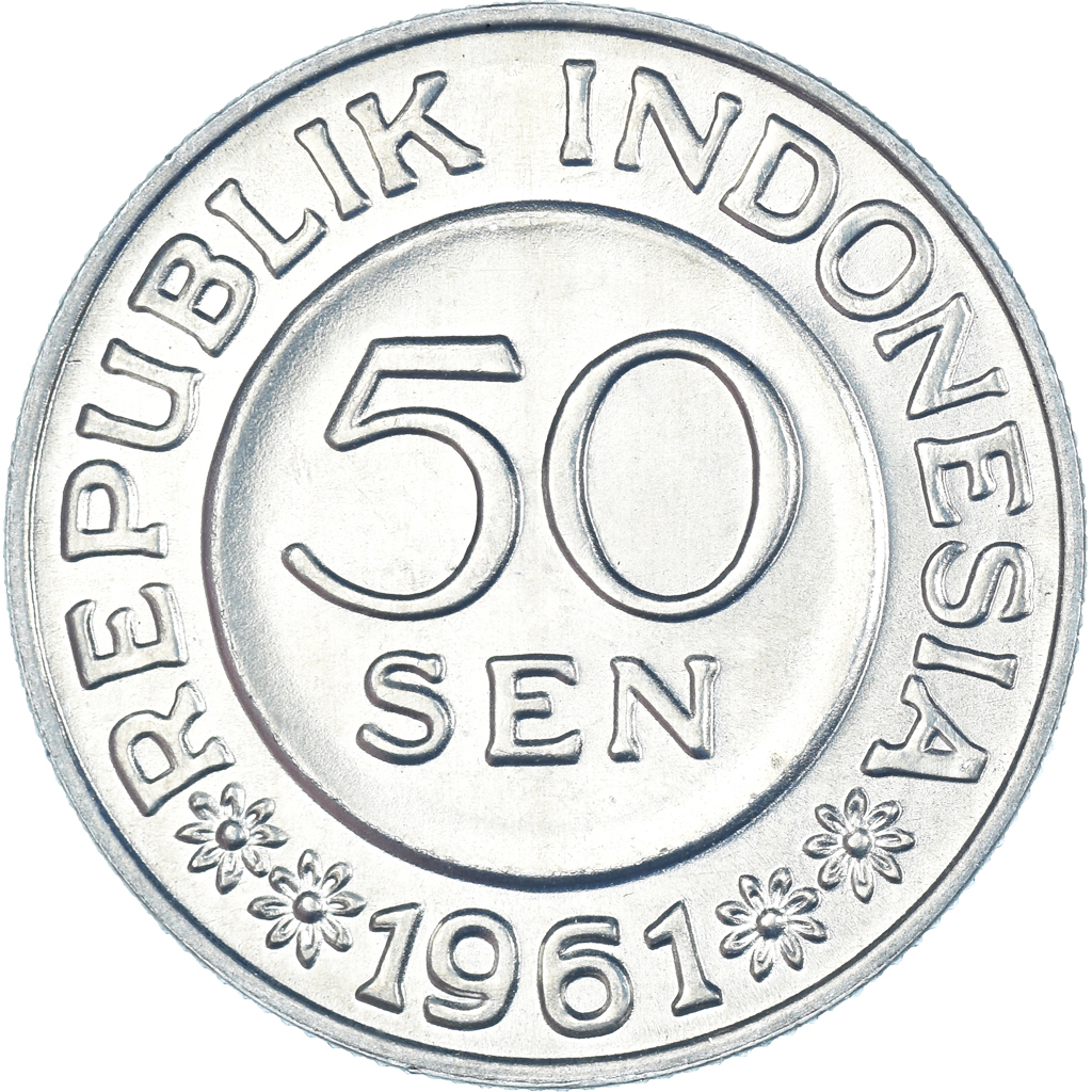 Moneda, Indonesia, 50 Sen, 1961