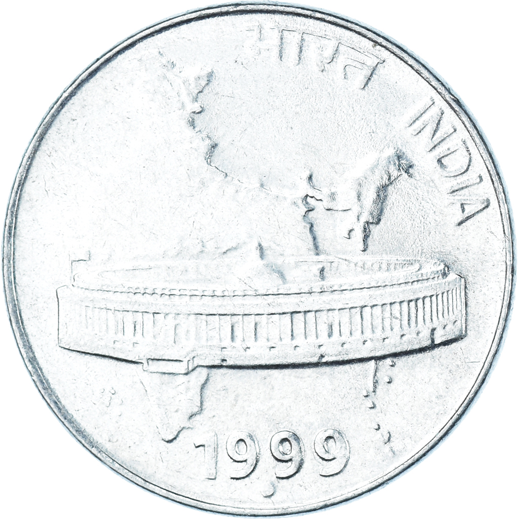 Coin, India, 50 Paise, 1999