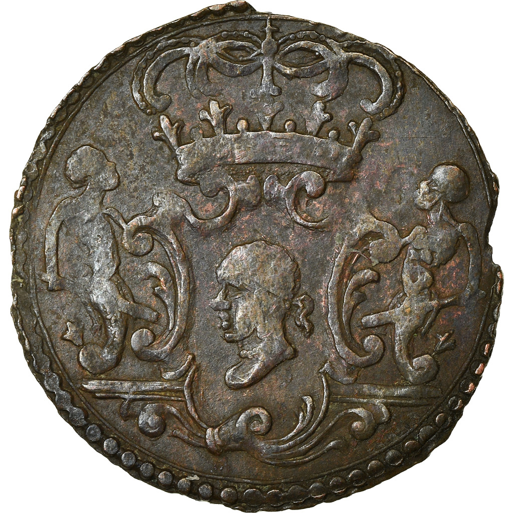 Coin, ITALIAN STATES, CORSICA, General Pasquale Paoli, 2 Soldi, 1766, Murato
