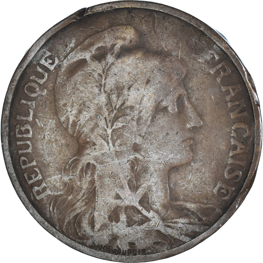 Coin, France, 5 Centimes, 1910