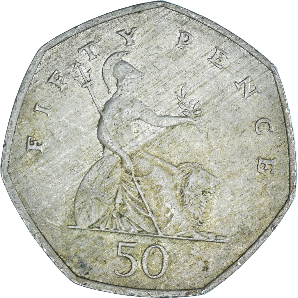 Moneda, Gran Bretaña, 50 Pence, 2003