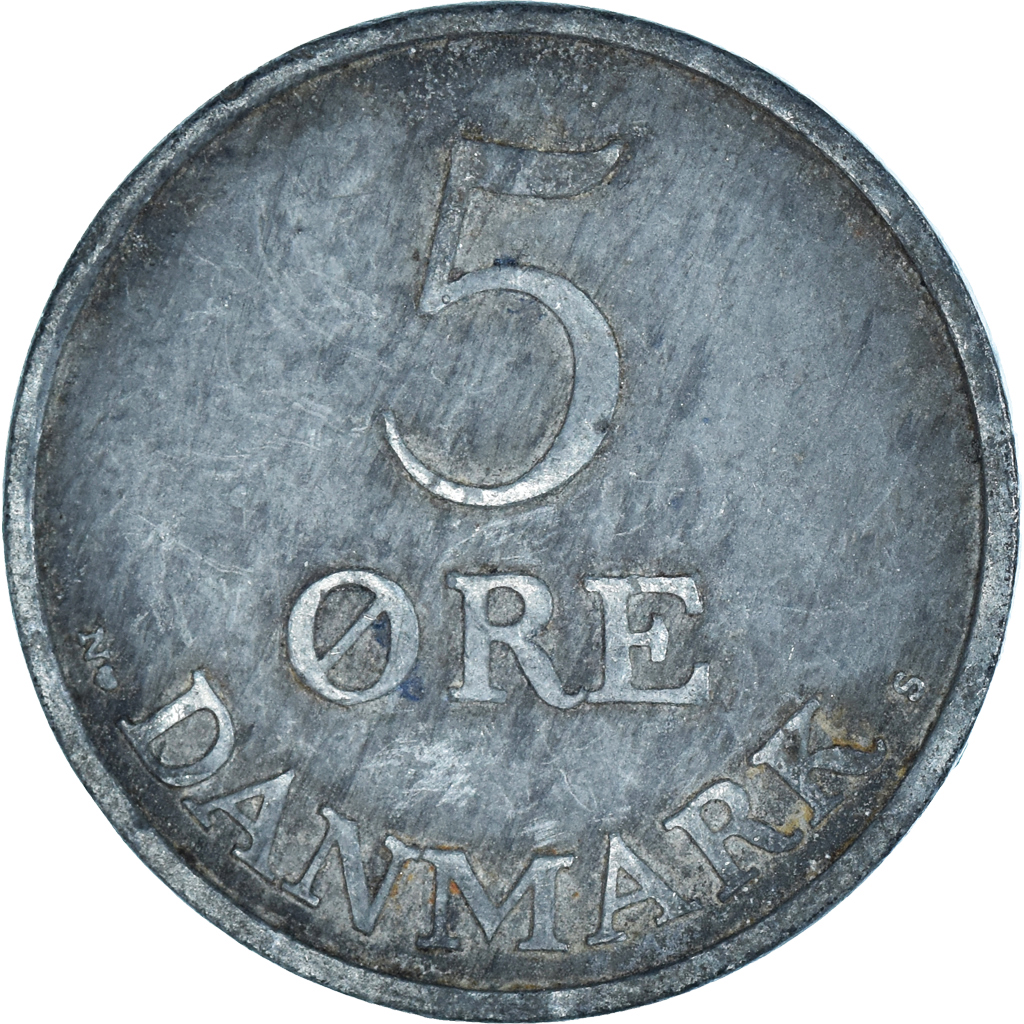 Moneda, Dinamarca, 5 Öre, 1951