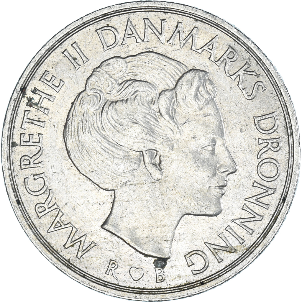 Moneda, Dinamarca, Krone, 1986
