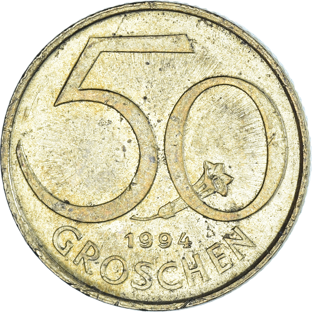 Moneda, Austria, 50 Groschen, 1994