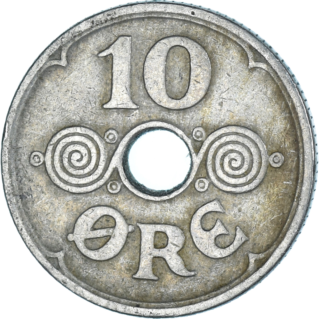 Moneda, Dinamarca, 10 Öre, 1934