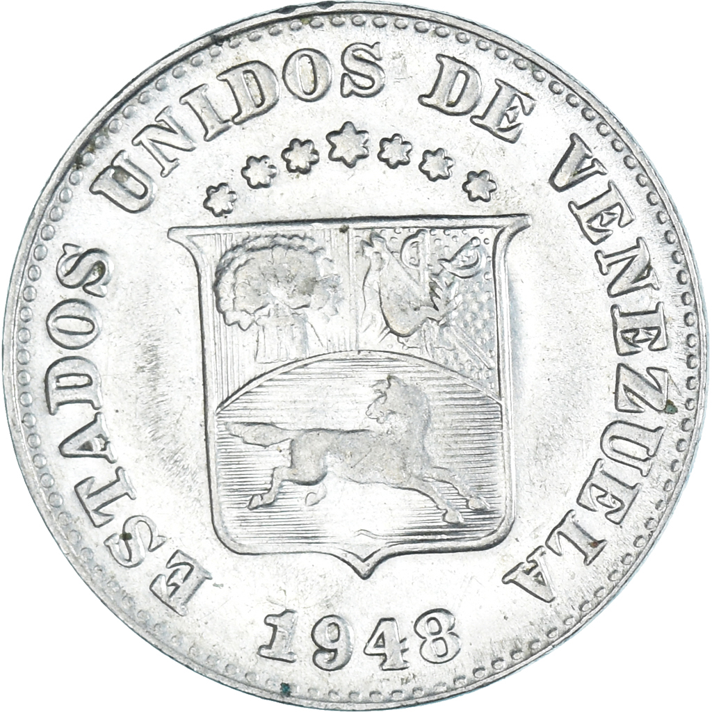 Coin, Venezuela, 5 Centimos, 1948