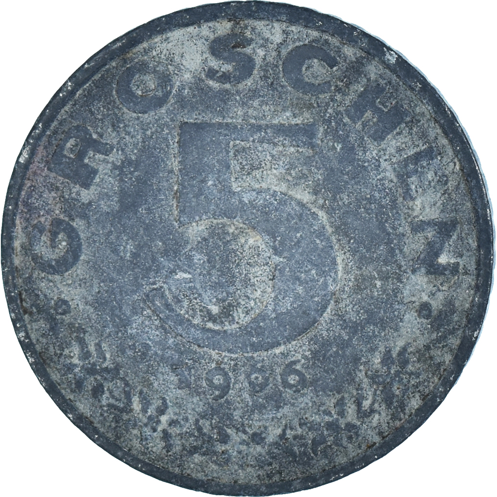 Moneda, Austria, 5 Groschen, 1966