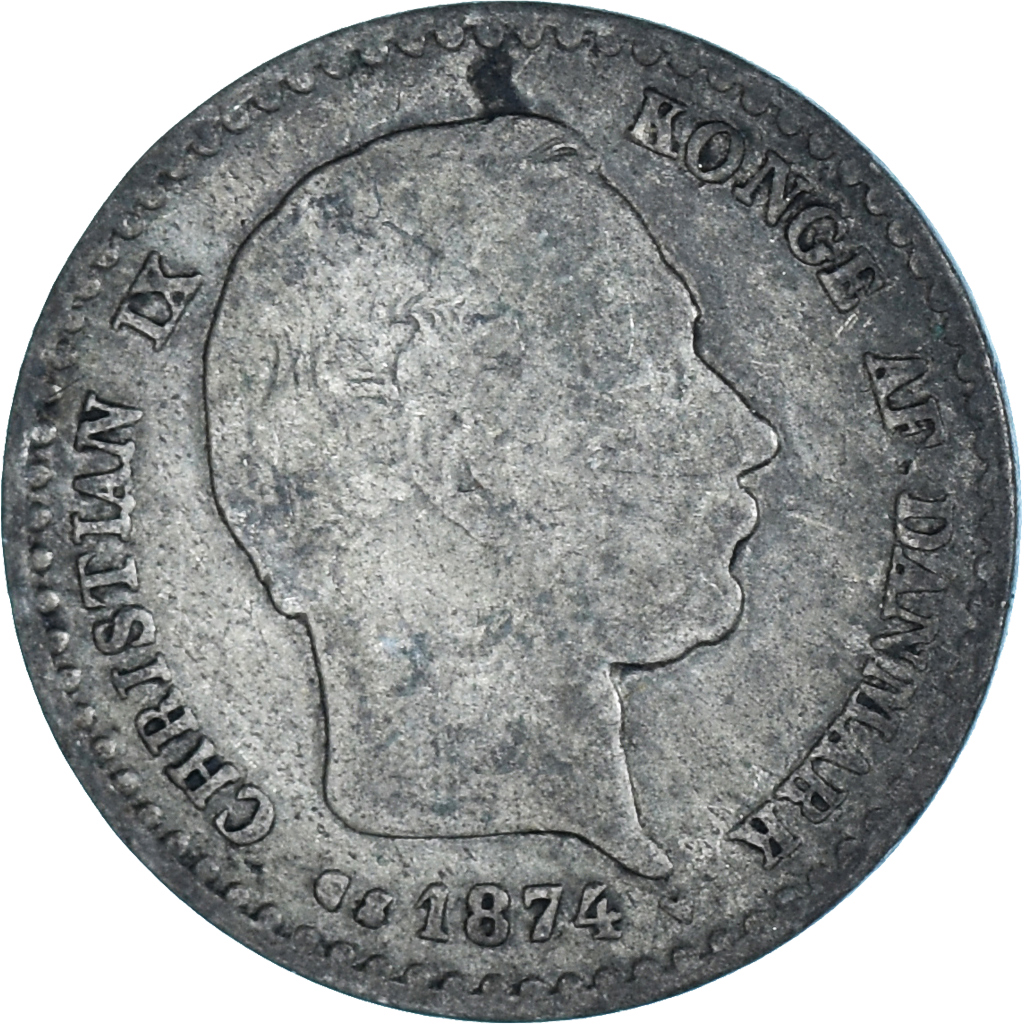 Moneda, Dinamarca, 10 Öre, 1874