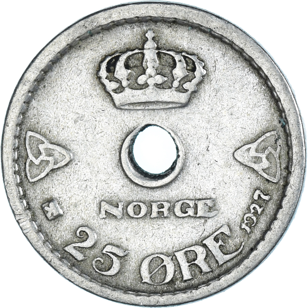 Moneda, Noruega, 25 Öre, 1927