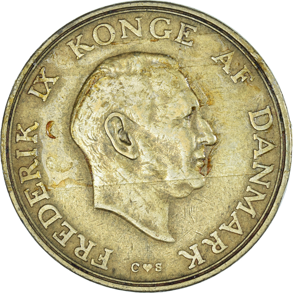 Moneda, Dinamarca, 2 Kroner, 1957