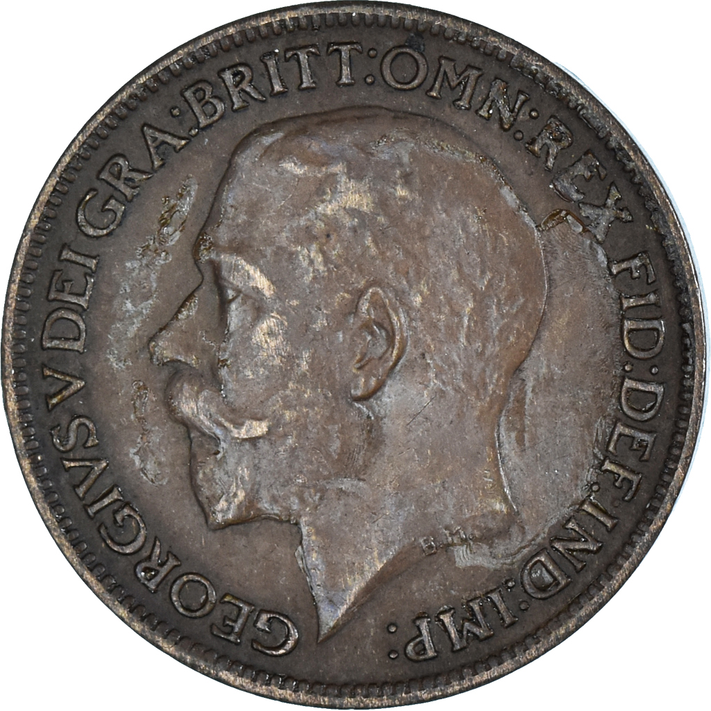 Moneda, Gran Bretaña, Farthing, 1920