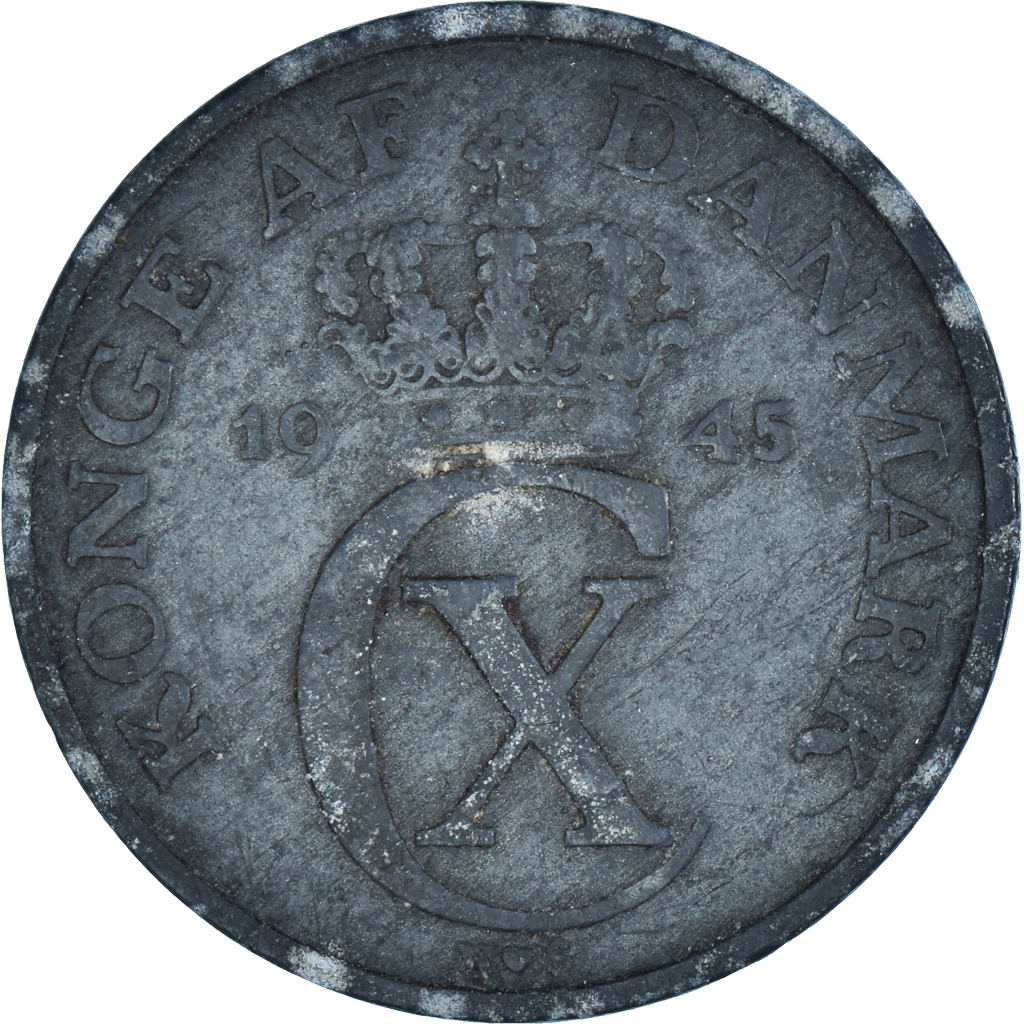 Moneda, Dinamarca, 5 Öre, 1945